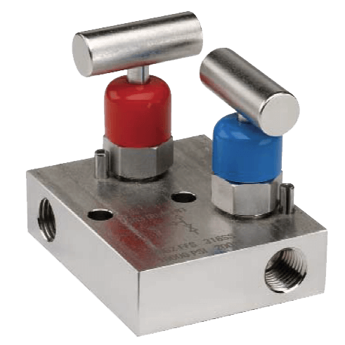 Noshok 2-Valve Static Pressure Manifold Valve, 2602/2702 Series